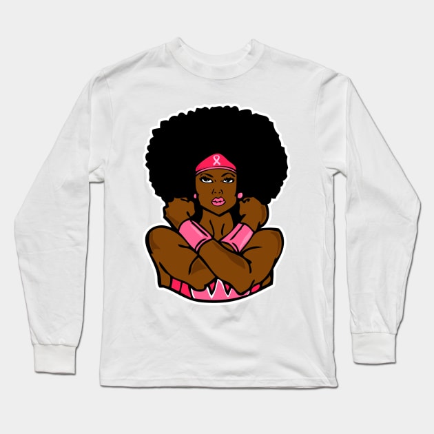 Fighting Cancer Long Sleeve T-Shirt by Corecustom